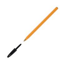 BIC Orange Fine Ballpoint Pens - Black Ink, 0.2mm Fine Point, Box of 20 | Long Lasting & Smudge Free 4