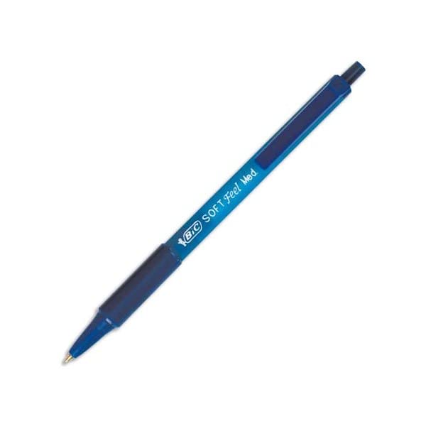 BIC Soft Feel Retractable Ballpoint Pens - Blue Ink, Medium 1.0mm Point, Comfortable Soft Grip | 12 Count 4