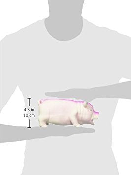 Rosewood Grunters Latex Pig Chew Toy - Large Size | Pink Color | Portable 2