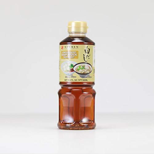 Ninben Shiro Dashi Gold 500 ml – Weißes Dashi-Flüssigbrühe-Konzentrat für Suppen und zum Kochen