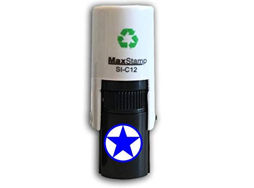 Trodat Star Stamp - Self-Inking Loyalty Card Stamper | Blue Ink | Approx. 11mm Impression