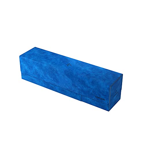 Gamegenic Card's Lair 400+ Card Box | Blue | Magnetic Closure | 2 Removable Drawers