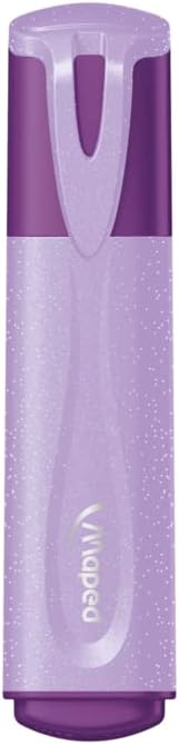 Maped Pastel Glitter Highlighters (Pack of 4 Assorted Colours), 742046 5