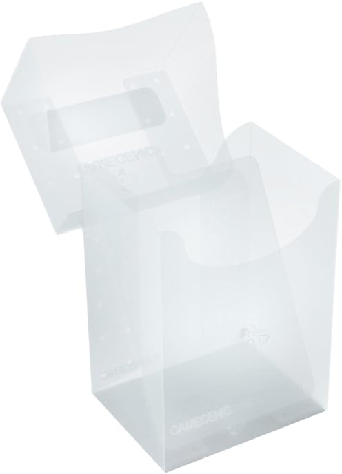 Gamegenic 80-Card Deck Holder - Clear | Self-Locking Lid | Cobra Neck Technology 3