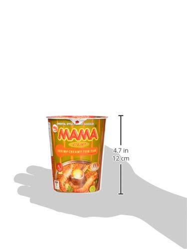 Mama Instant Cup Noodle Cremige Garnelen Tom Yum Geschmack 70g - Packung mit 12 3