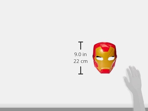 Marvel Iron Man Roleplay Mask for Kids - Ages 5+ | Red Yellow Plastic 6