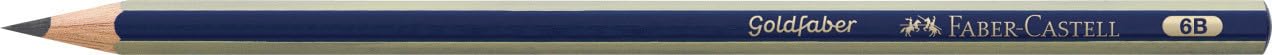 Faber-Castell Goldfaber 1221 Graphite Pencil - 6B Hardness | Smudge-Proof | Hexagonal Grip 4