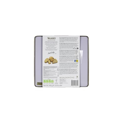 Walker's Shortbread Square Shortbread Assortment Tin, Traditional Pure Butter 8