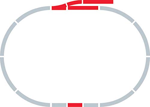 Hornby R8221 OO Gauge Track Extension Pack A | Includes Straights, Double Straight, Curves, LH Point & Buffer Stop