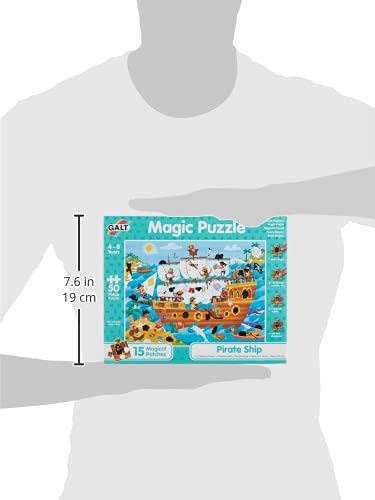 Galt Toys, Magic Puzzle - Pirate Ship, Magic Jigsaw Puzzle, Ages 4 Years Plus
