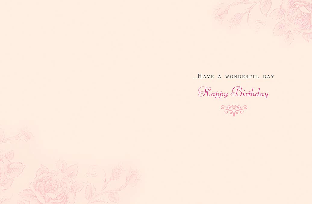 Piccadilly Greetings Birthday Card for Niece - Glitter Coated Cocktail & Strawberries | 8 x 6 Inches