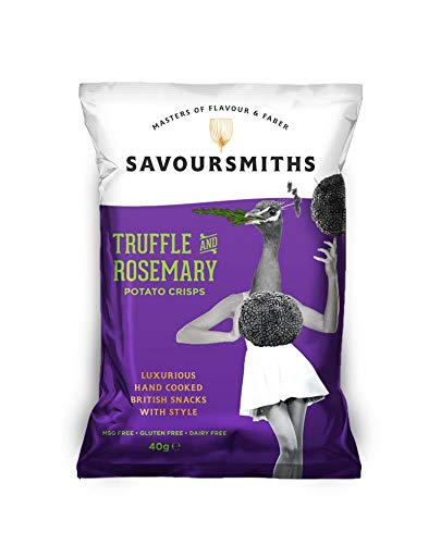 Savoursmiths Big 5 Flavours – 5 x 150 g Beutel | Luxus-Chips | Trüffel &amp; Rosmarin | Wagyu-Rindfleisch &amp; Honig-Senf | Wüstensalz | Somerset Cheddar &amp; Schalotte | Wüstensalz &amp; Essig | Gluten- &amp; MSG-frei