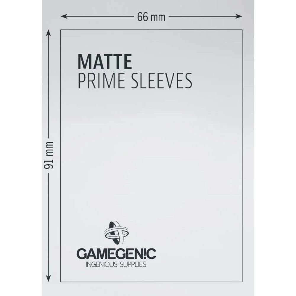 Gamegenic Matte Prime Sleeves - Double-Sleeving Ready | Anti-Glare Matte Finish | 100 Pack 3