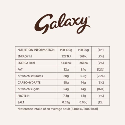 Galaxy Smooth Milk Chocolate Bar – 360 g für den Genuss am Filmabend [Schokoladensnack] 5