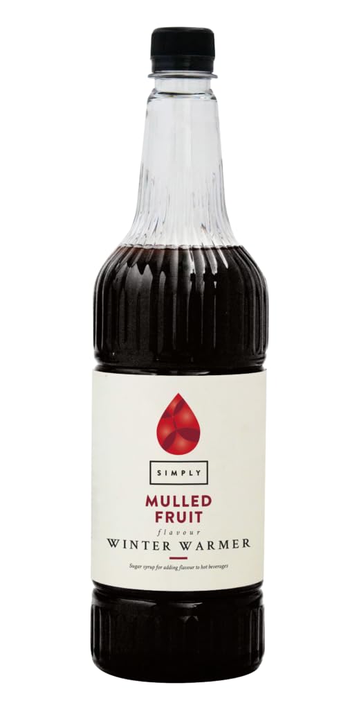 Simply - Glühfrucht-Winterwärmersirup, veganer aromatisierter Sirup für Heißgetränke