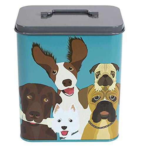 Burgon & Ball Creaturewares GCR/DOG Pet Food Storage Tin - 3.8L Capacity | Galvanized Steel 3