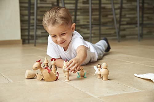 TickiT Wooden Enchanted Figures Set - 10 Fairy Tale Characters for Imaginative Play 23