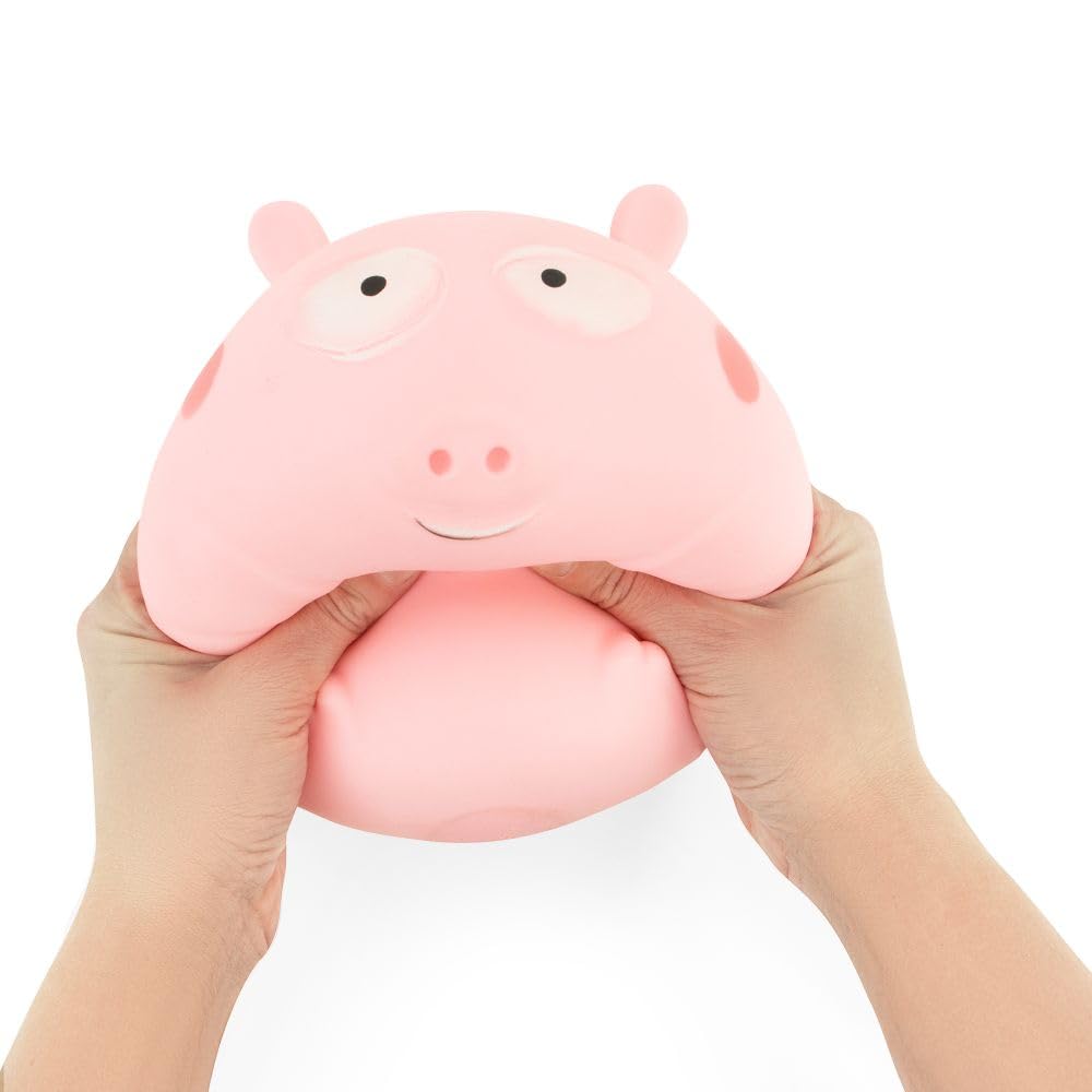 Keycraft Jumbo Squishy Pig - Extra Large Slow-Rise Sensory Toy | Pink | 130mm