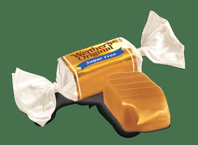 Werther's Original Sugar Free Creamy Toffees, Individually Wrapped, 18 Packs 8