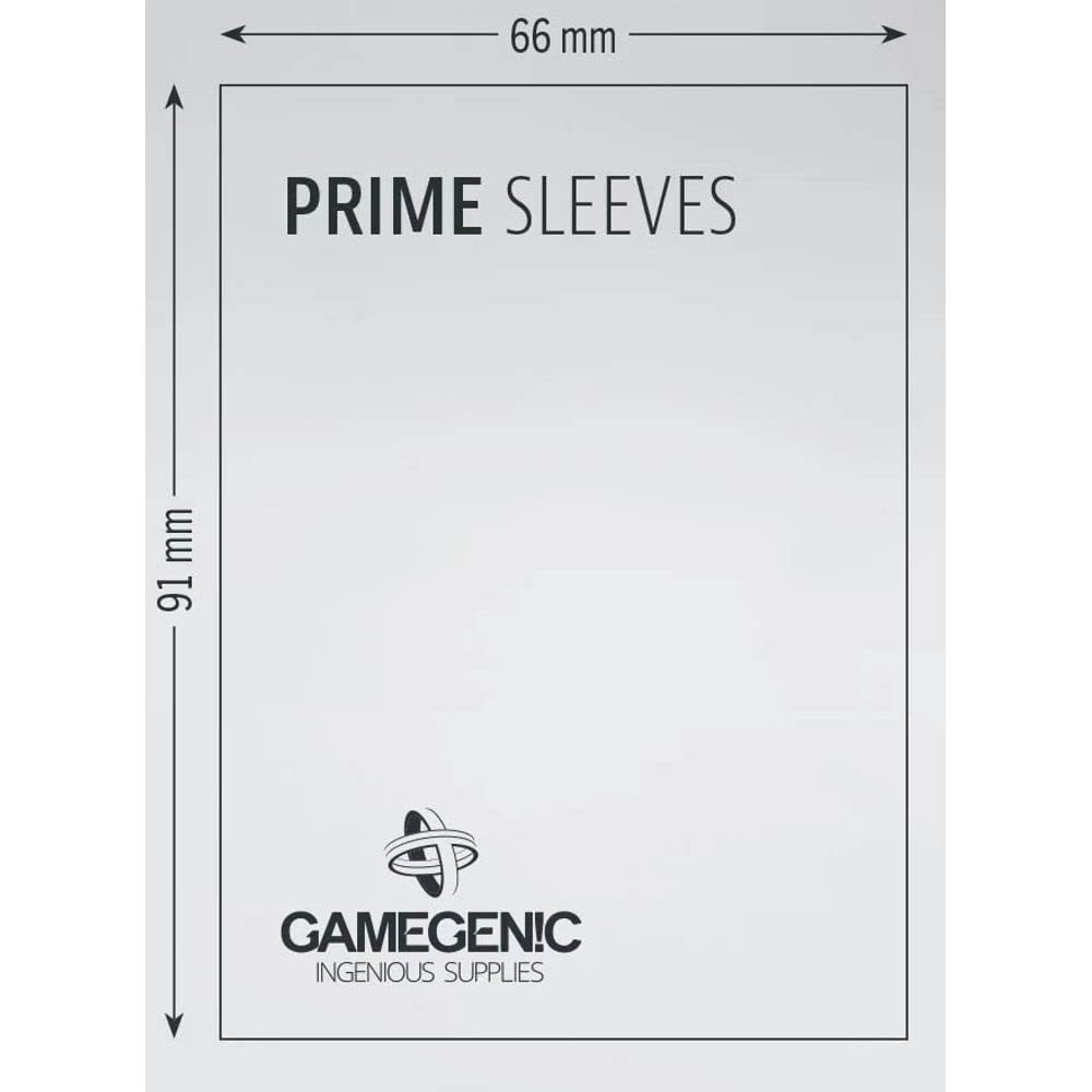 Gamegenic Prime Sleeves - Durable Protection for Trading Cards | 100 Pack | Red 3