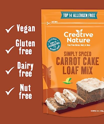 Creative Nature Gluten Free Carrot Cake Mix | Vegan & Free From Top 14 Allergens | 268g 3