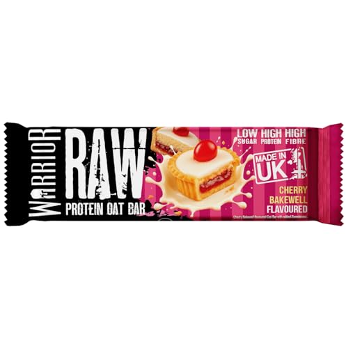 Warrior Raw Protein Riegel – 12 x 75 g Hafer-Flapjacks – Proteinreich, zuckerarm, ballaststoffreich 5