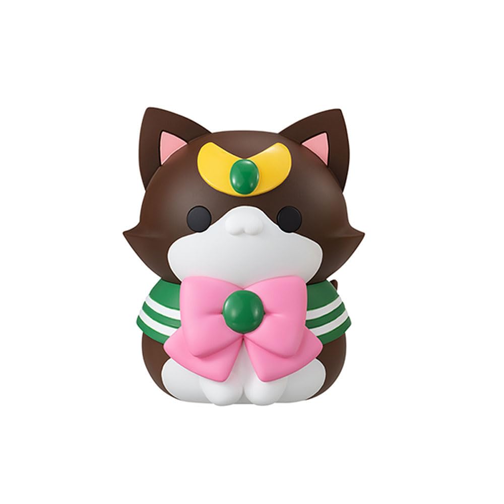 Megahouse Pretty Guardian Sailor Moon Nyanto! The Big Nyaruto Series Sailor Jupiter 10 cm Figure - Brown, Pink, White 8