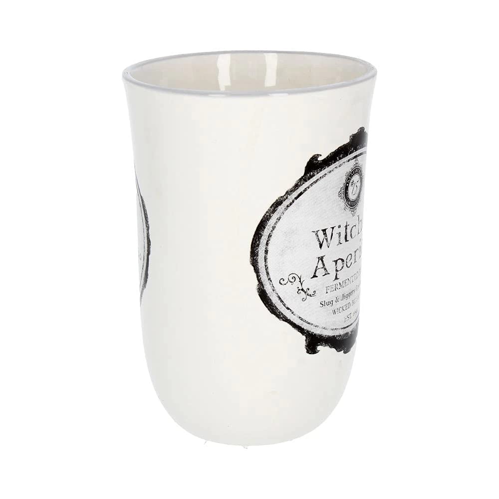 Nemesis Now – Witches Aperitifbecher, Keramik, 14,5 cm, Weiß 8