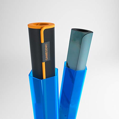 Gamegenic Playmat Tube - Secure Storage for Stitched/Unstitched Mats | Blue | Scratch-Resistant PETG 6