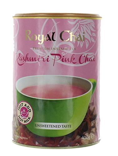 Royal Chai Kashmiri Pink Unsweetened Instant Chai Powder | 400g Tub 4