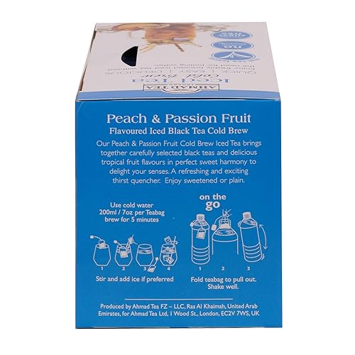 Ahmad Tea Pfirsich &amp; Passionsfrucht Cold Brew Schwarztee - 20 Teebeutel 5