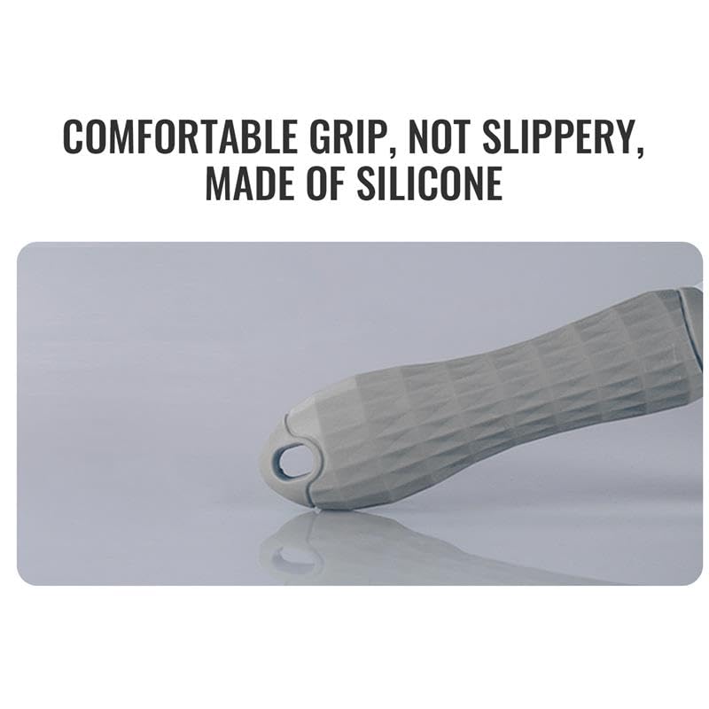 Edipets Pet Brush - Detangling & Undercoat Removal | Steel Bristles with Rubber Tips | Gray 4