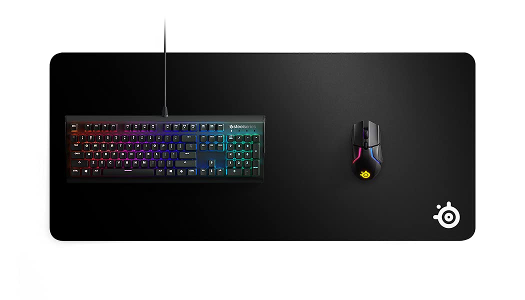 SteelSeries QcK XXL - Gaming mousepad - fabric - rubber backing - black (900mm x 400mm x 2mm) 5