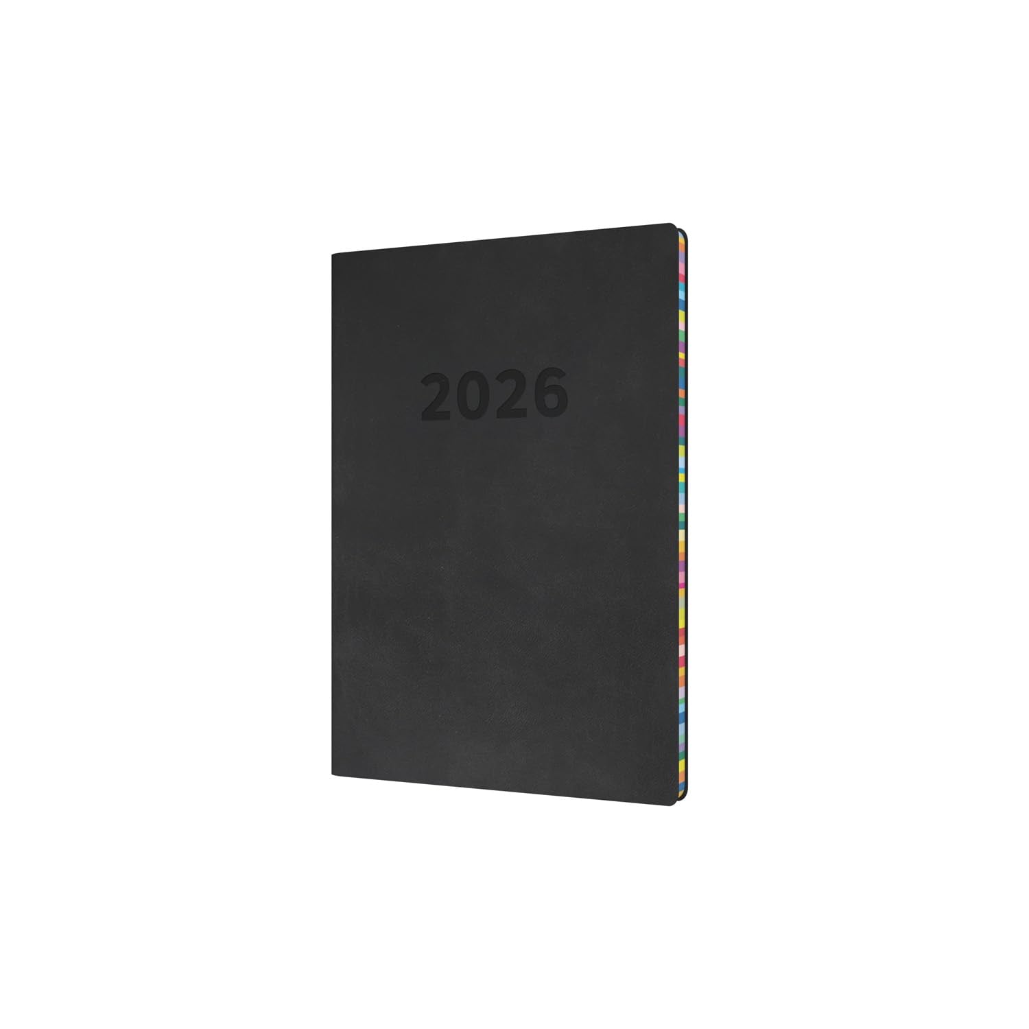 Collins Edge Rainbow 2026 Appointment Book Planner - A5 Week-To-View | PU Cover | Charcoal