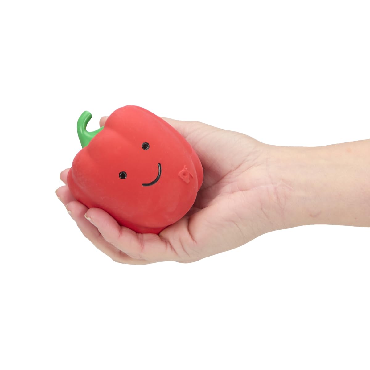 Petface Foodie Faces Red Pepper Latex Dog Toy with Squeaker | Small Size | Natural Rubber 3