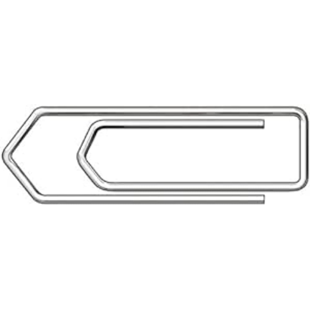 Essentials Jumbo Paperclips - 45mm No Tear Fastening | Pack of 100