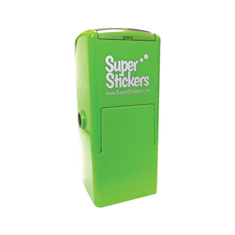 SuperStickers Smiley Star Pre Inked Stamper for teachers - Green. Positive Stamp for Marking. 3