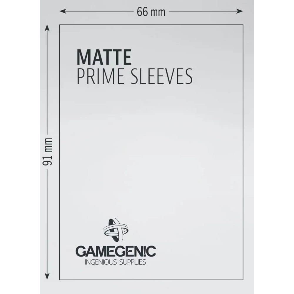 Gamegenic Matte Prime Sleeves - Anti-Glare Matte Finish | Perfect for Double-Sleeving | 100 Pack Pink 3
