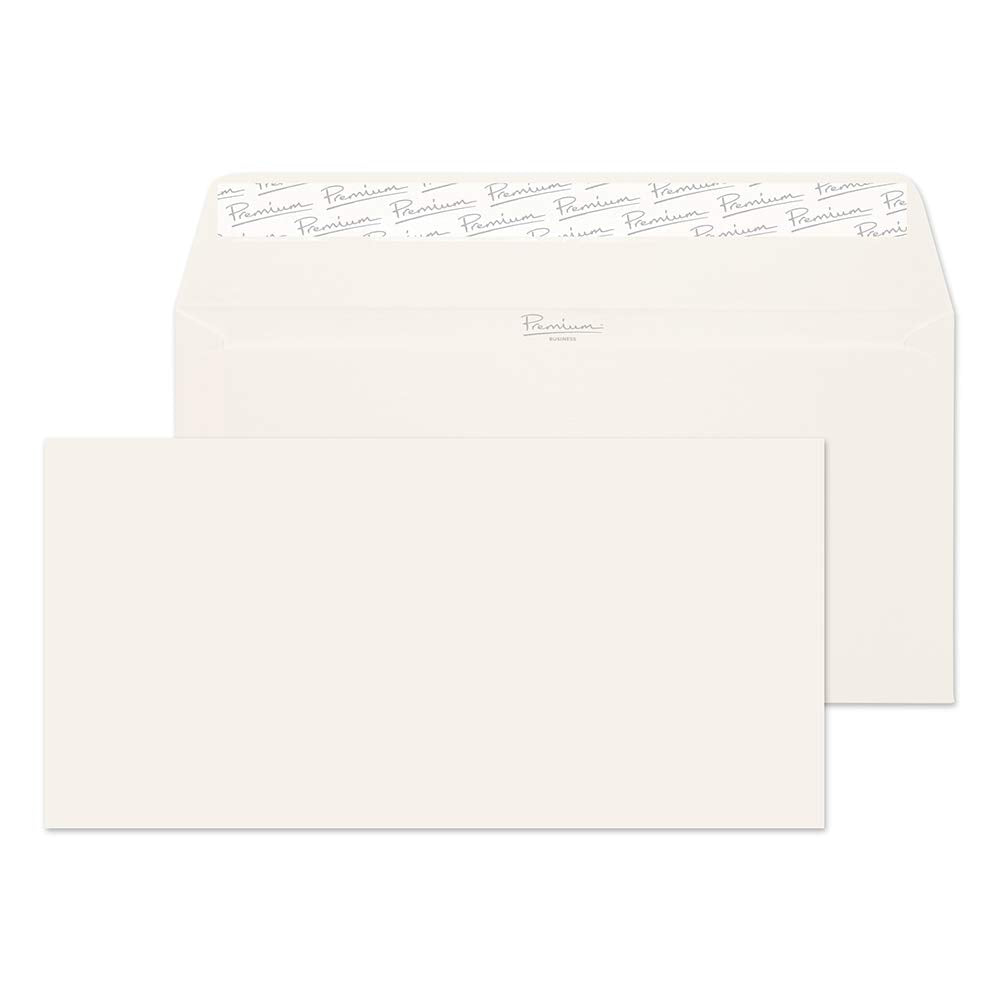 Blake Premium Business DL Booklet Envelope - 120 gsm High White Laid | Peel & Seal | Pack of 50