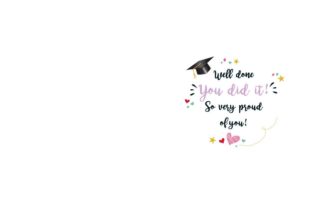 Piccadilly Greetings A11742 Graduation Granddaughter Birthday Card | 8 x 6 Inches | Violet