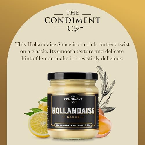 The Real Condiment Co – Sauce Hollandaise 190 g, verzehrfertig, vegan und glutenfrei 7