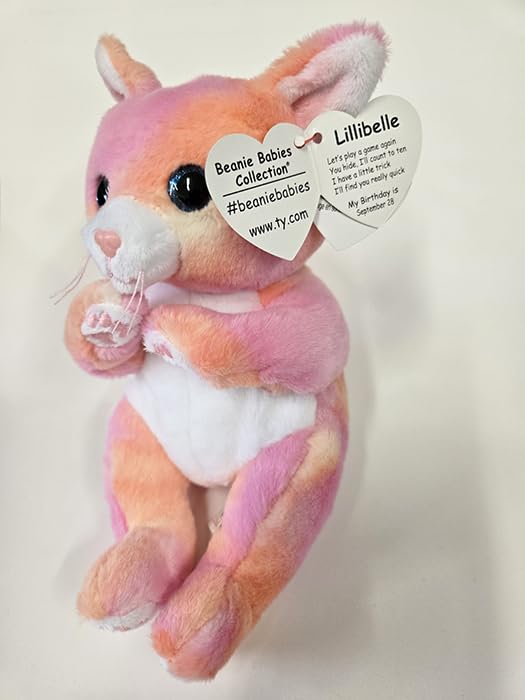 TY Lillibelle Cat Plush Toy - 15cm Soft Huggable Companion | Pink | Ages 1+ 2