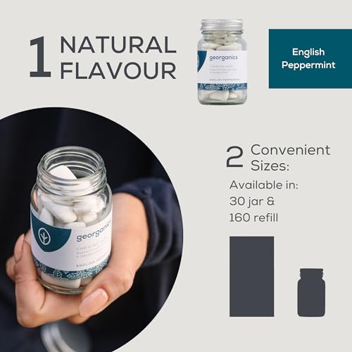 Georganics Pfefferminz-Kaugummi – 30 Stück – Zuckerfrei, Natürlich &amp; Biologisch Abbaubar 6