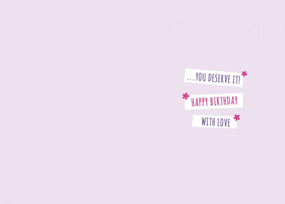 Piccadilly Greetings Birthday Card for Aunt - Sleeping Kitten Design | 7 x 5 Inches