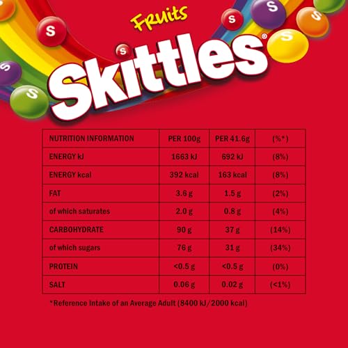 Skittles Giants klebrige vegane Süßigkeiten zum Teilen, 125 g 9