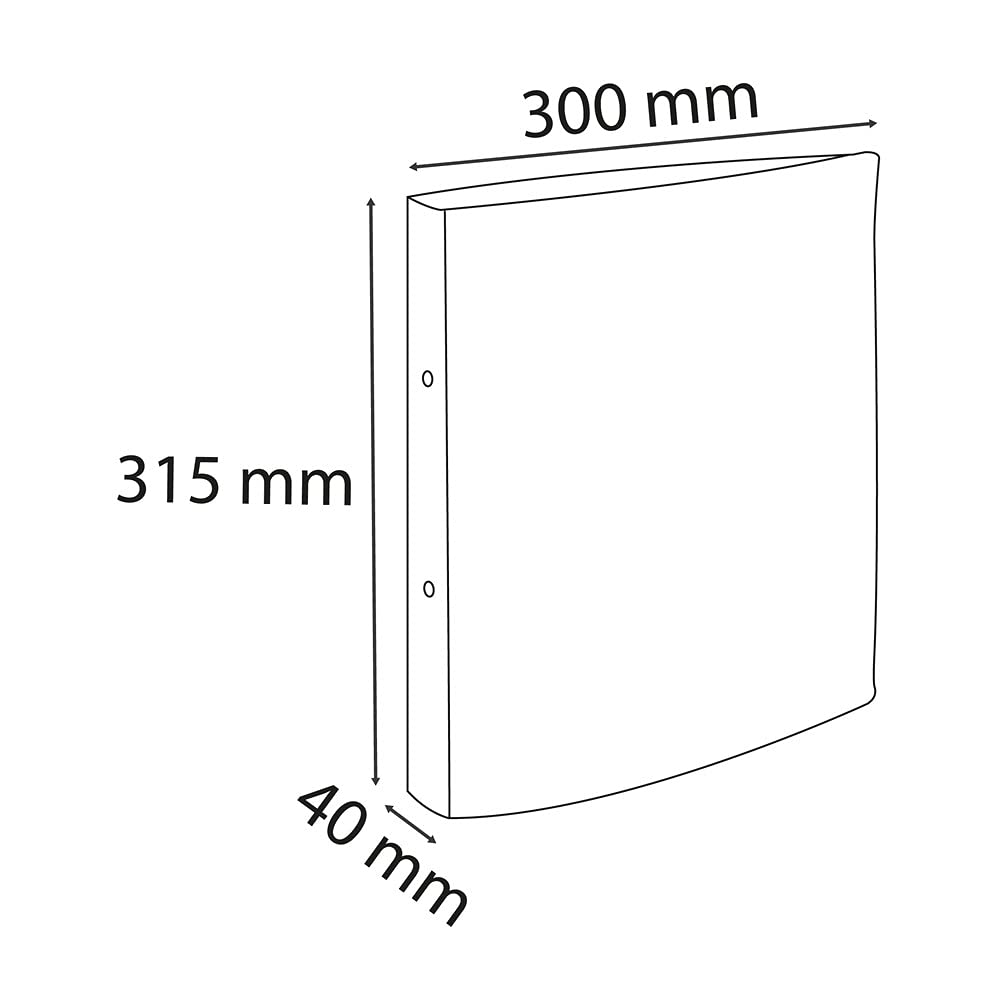 Exacompta Aquarel Rigid D-Ring Binder - 2 D-Rings (25mm) | A4 Capacity | Pink