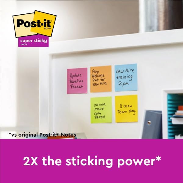 Post-it Super Sticky Notes Soulful Color Collection, Pack of 6 Pads, 90 Sheets p 5