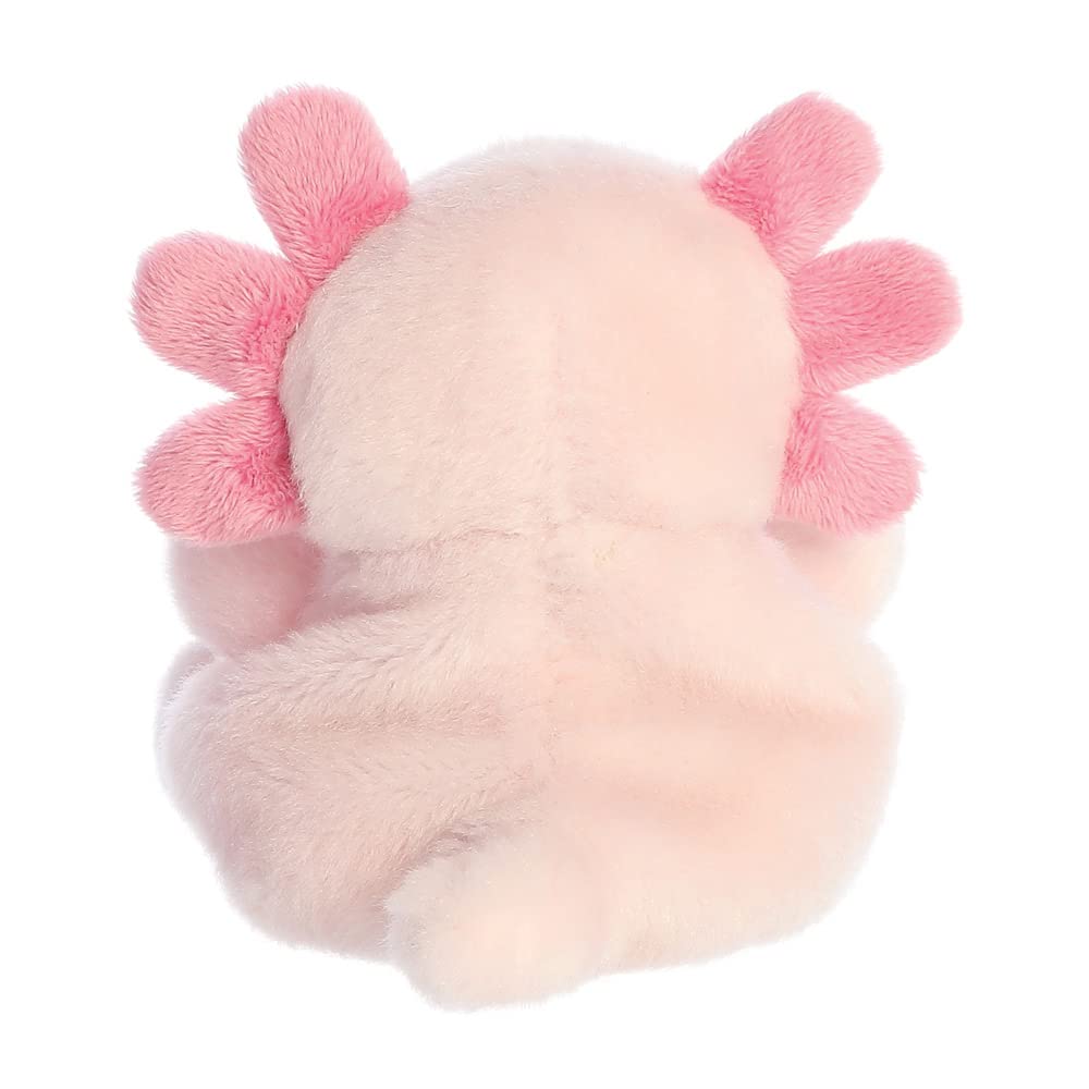 AURORA Palm Pals Ax Axolotl Soft Toy - Pink, 5 Inches | Eco-Friendly, Collectible Beanie 4