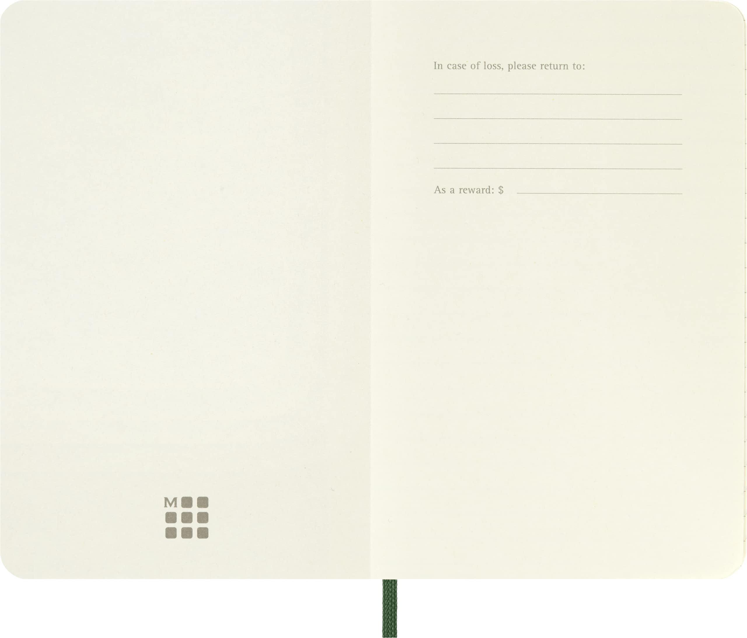 Moleskine Classic Notebook - Ruled Pages | Pocket (9x14 cm) | 192 Pages | Myrtle Green 3