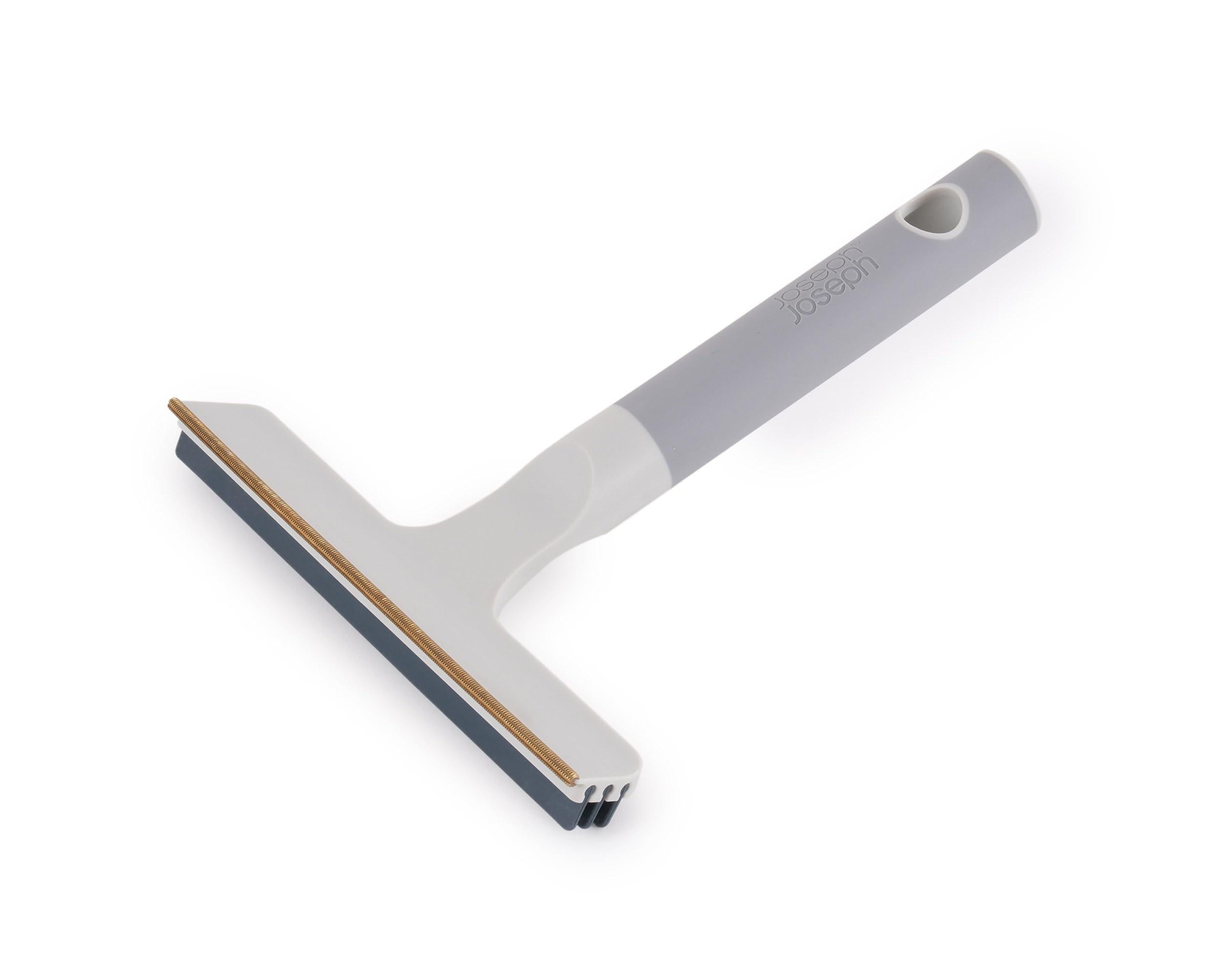 Joseph Joseph CleanTech Carpet Rake - 2-in-1 Manual Tool for Pet Hair & Deep Cleaning | Light Stone